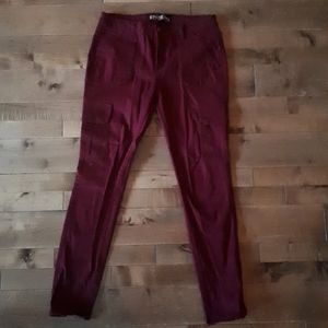 red wine pants